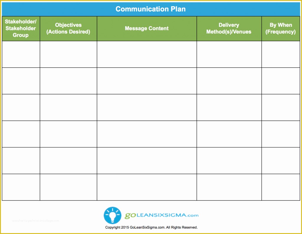 Free Communication Plan Template Of Munication Plan Template & Example