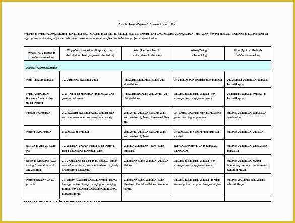 Free Communication Plan Template Of Munication Strategy Template Beepmunk