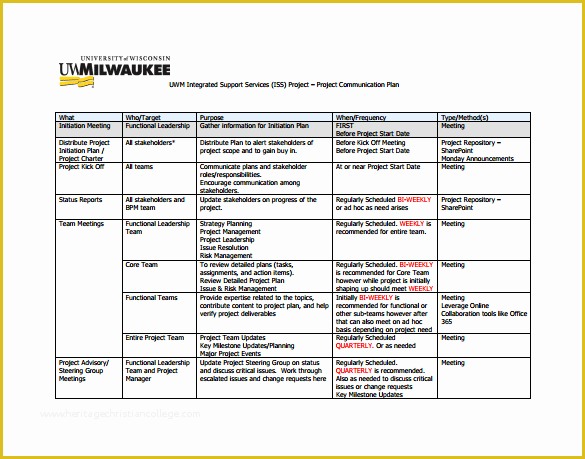 Free Communication Plan Template Of Project Munication Plan Template 6 Word Excel Pdf