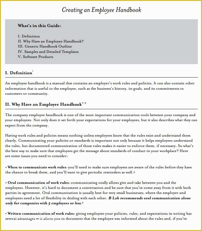 Free Company Handbook Template Of 14 Sample Employee Handbook & Manual Templates
