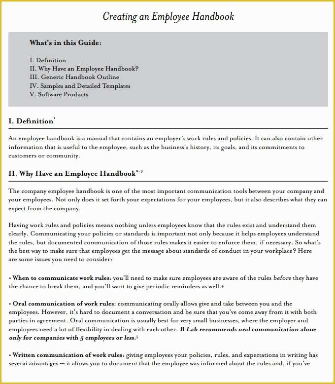 Free Company Handbook Template Of 14 Sample Employee Handbook &amp; Manual Templates