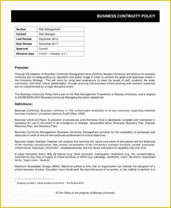 Free Company Policy Template Of Business Policy Template 9 Free Pdf Documents Download