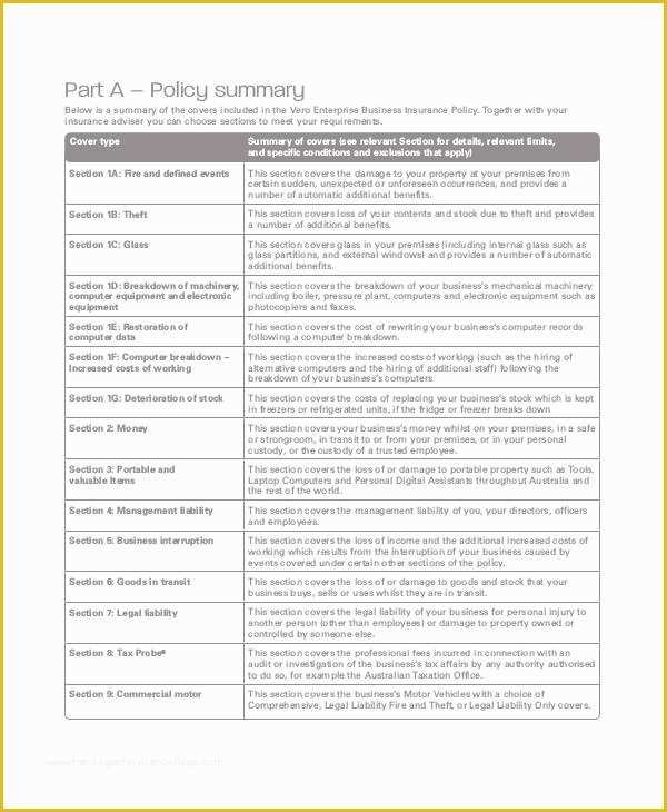 Free Company Policy Template Of Business Policy Template 9 Free Pdf Documents Download