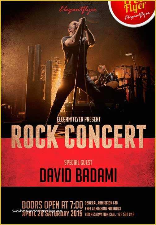 Free Concert Flyer Template Of Download the Free Rock Concert Free Flyer Template for