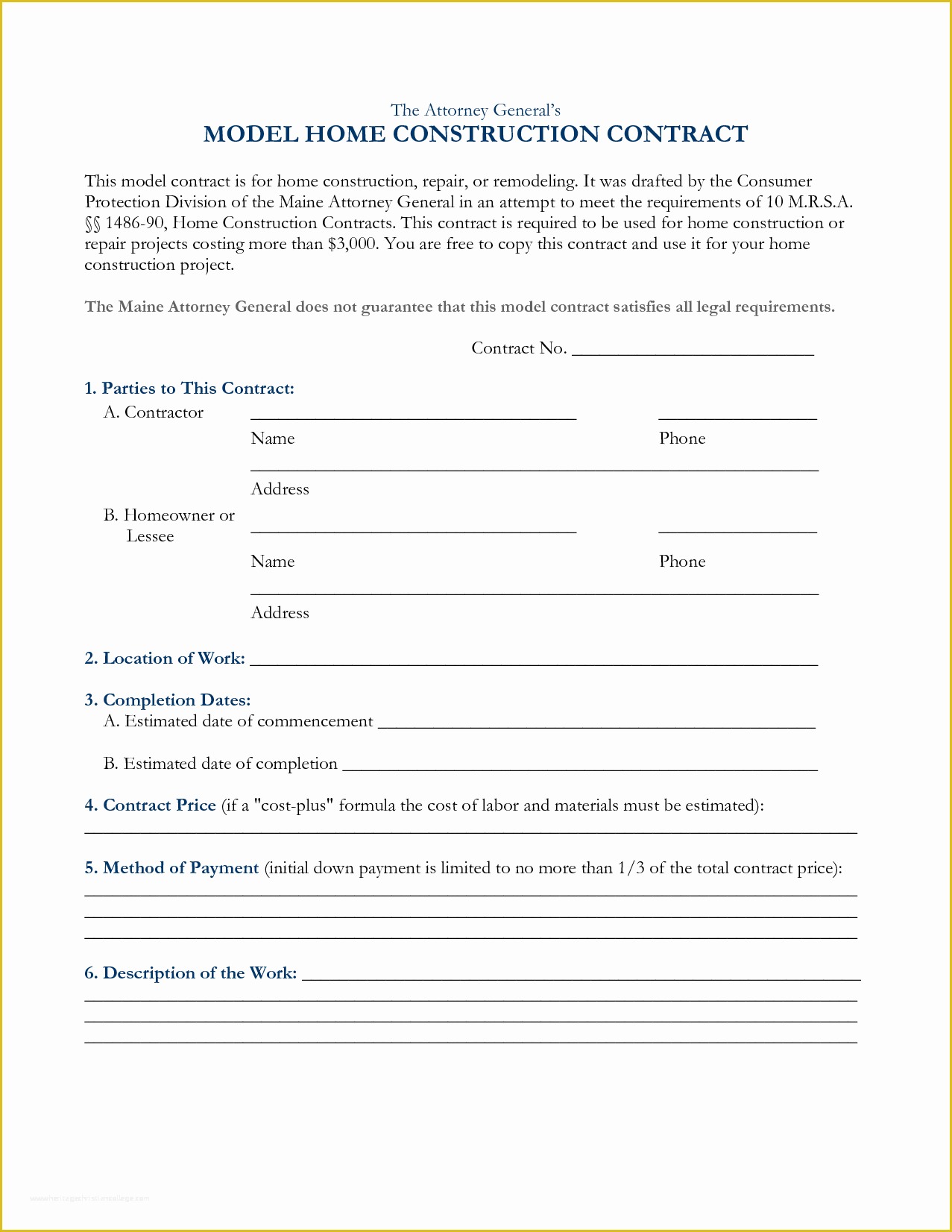 Free Construction Contract Template Of Construction Contract Template