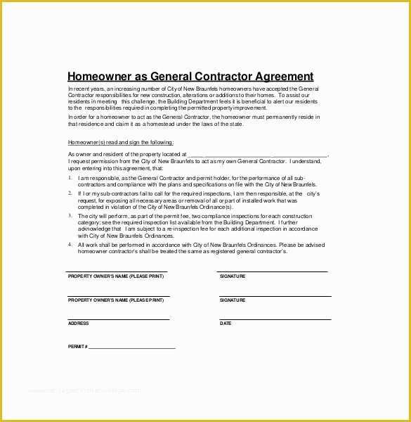 Free Construction Contract Template Of Contractor Agreement Template – 22 Free Word Pdf Apple
