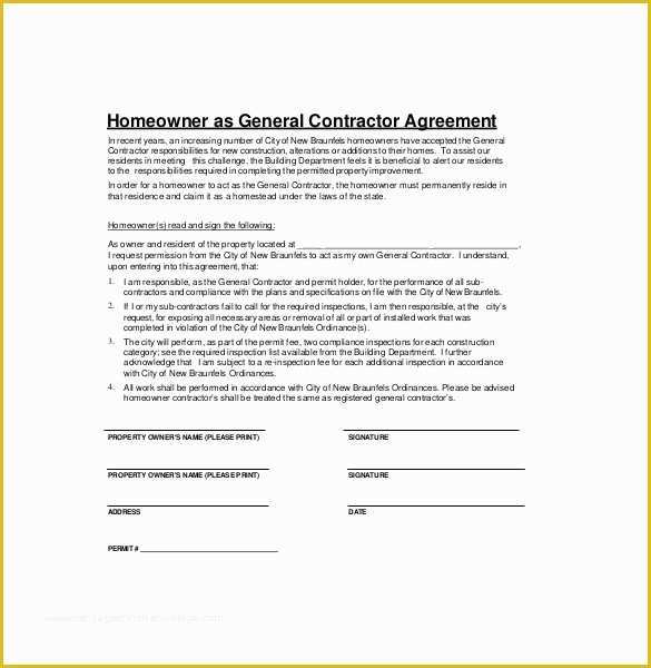 Free Construction Contract Template Of Contractor Agreement Template – 22 Free Word Pdf Apple