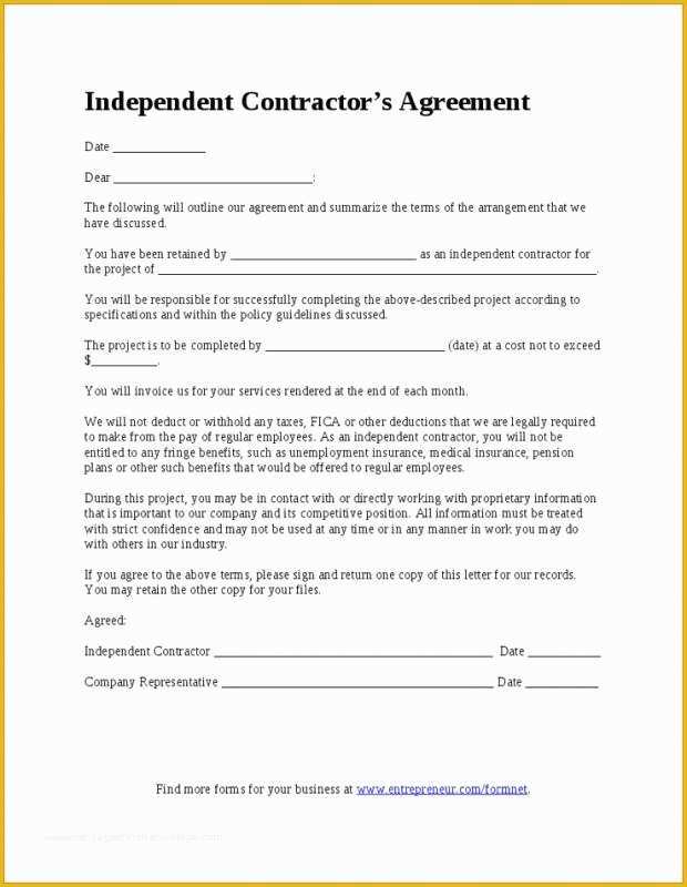 Free Construction Contract Template Word Of Employment Contract Template Word
