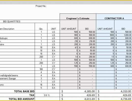 Free Construction Estimate Template Excel Of Construction Schedule Template Excel Free Download