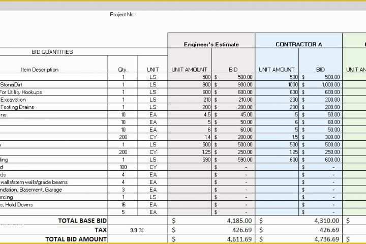 Free Construction Estimate Template Excel Of Construction Schedule Template Excel Free Download