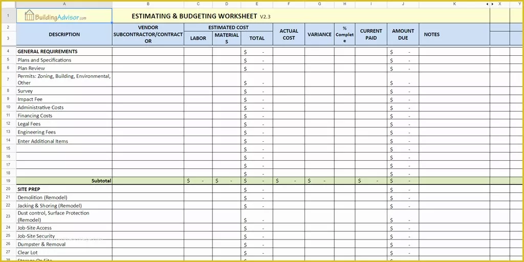 Free Construction Estimate Template Excel Of Every Free Estimate Template You Need the 14 Best