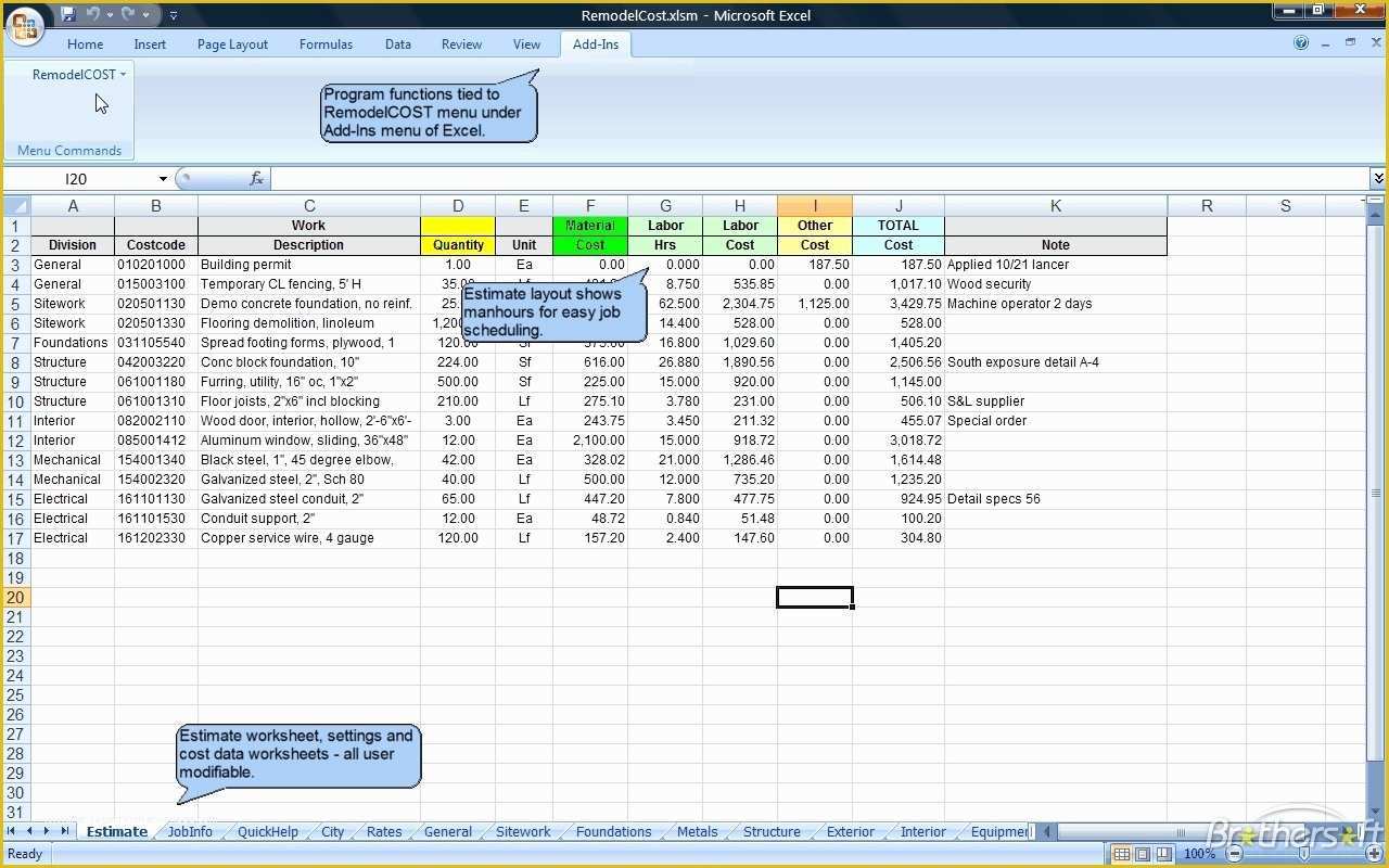 Free Construction Estimate Template Excel Of Excel Cost Estimate Template Best Photos Of Construction