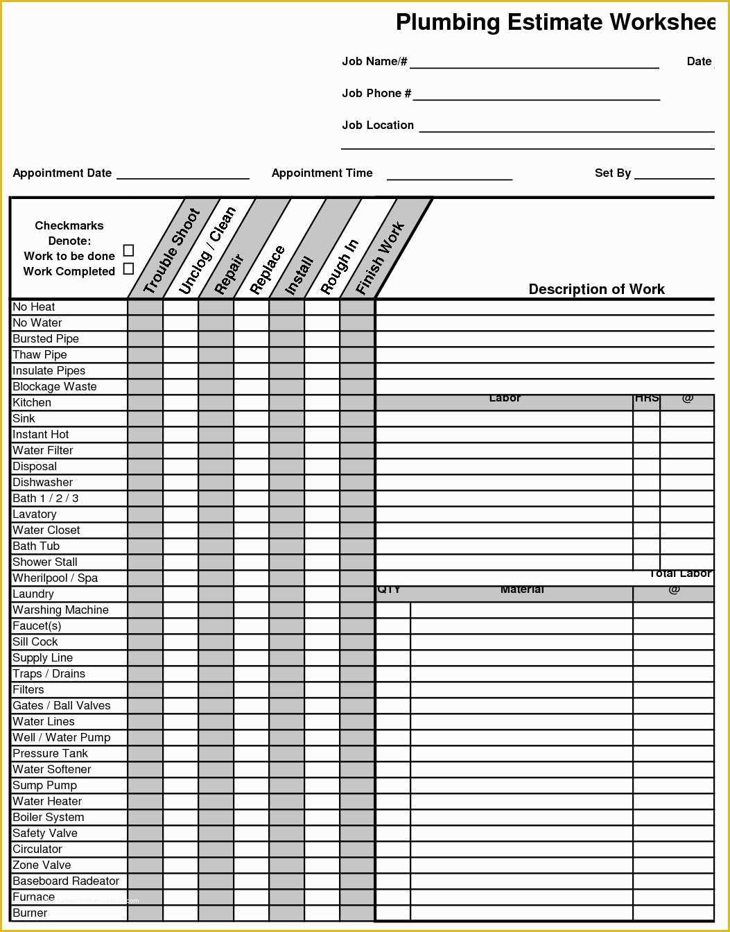 Free Construction Estimate Template Excel Of Free Construction Project Cost Estimate Template Excel