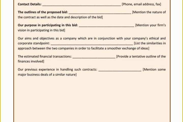 Free Construction Proposal Template Of 31 Construction Proposal Template &amp; Construction Bid forms