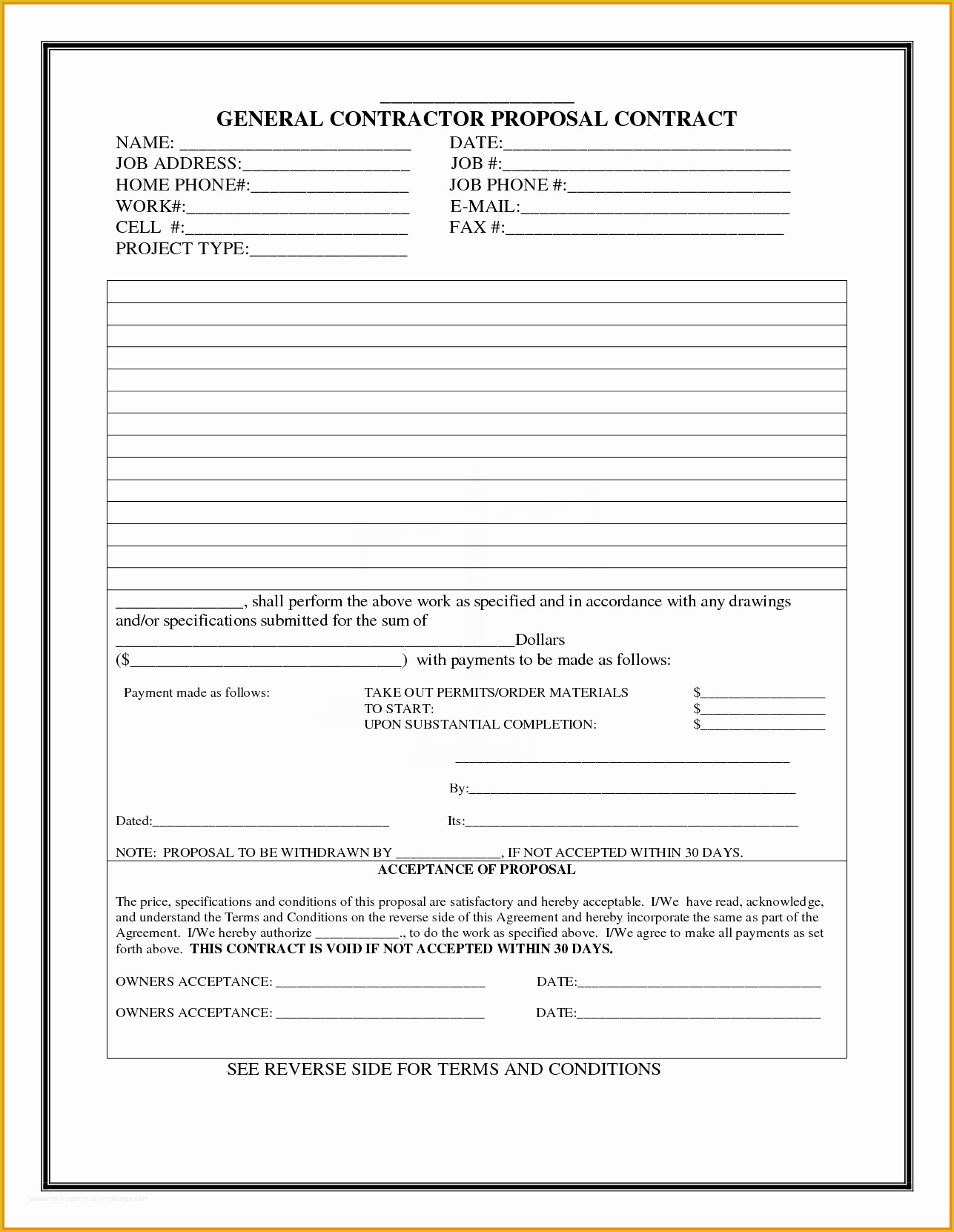Free Construction Proposal Template Of Bid Proposal Template Word Mughals