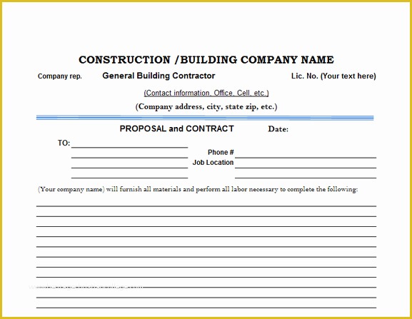 Free Construction Proposal Template Of the top 6 Free Construction Estimate Templates Capterra Blog