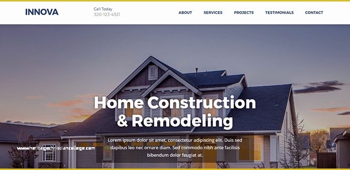 Free Construction Website Templates Bootstrap Of Innova Free Construction Website Template