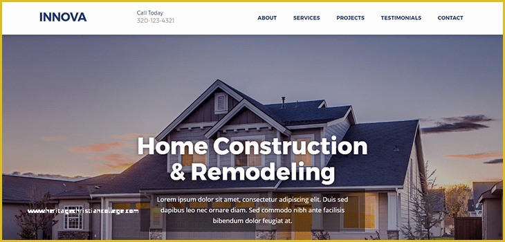 Free Construction Website Templates Bootstrap Of Innova Free Construction Website Template