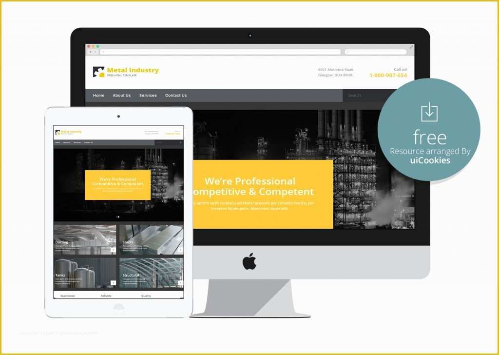 Free Construction Website Templates Bootstrap Of Metallix Free Industrial & Construction Pany