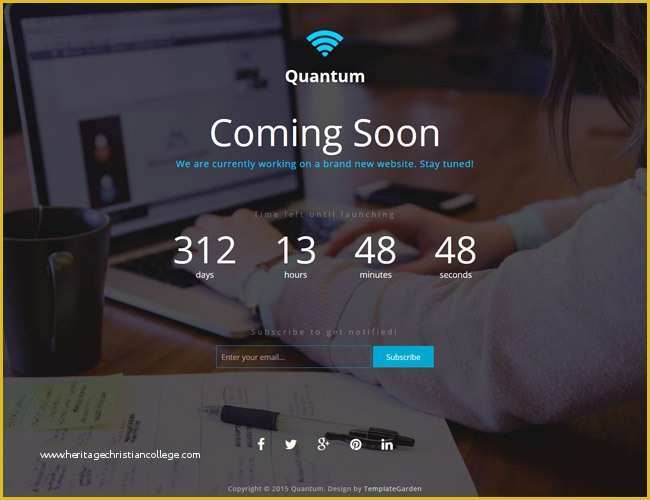 Free Construction Website Templates Bootstrap Of Quantum Ing soon Bootstrap Template Templategarden