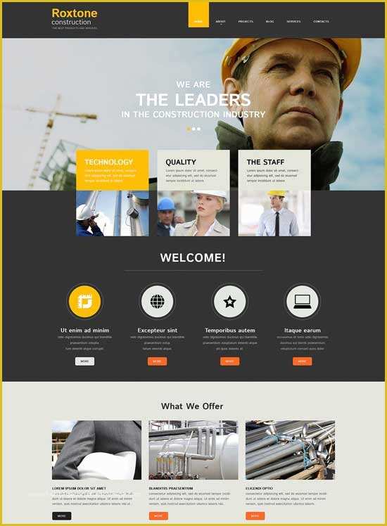 Free Construction Website Templates Bootstrap Of Responsive Construction Website Templates Free 10