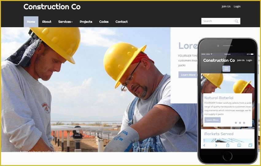 Free Construction Website Templates Bootstrap Of Responsive Construction Website Templates Free 41