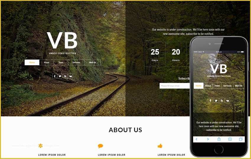 Free Construction Website Templates Bootstrap Of Vb Under Construction A Flat Bootstrap Responsive Web Template