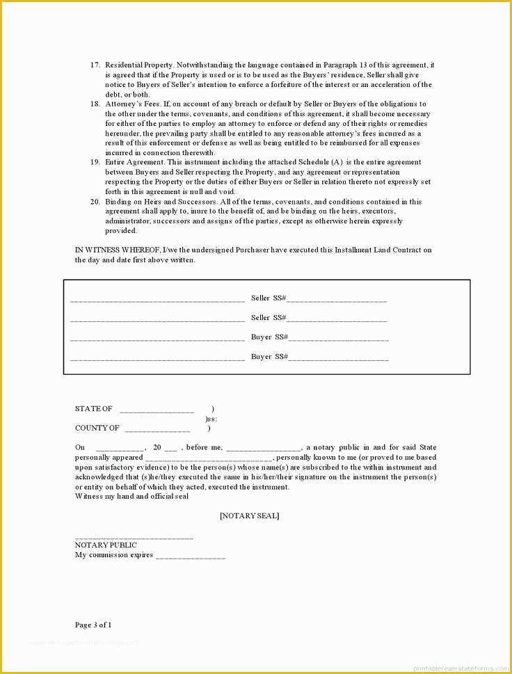 Free Contract for Deed Template Of Best Free Contract for Deed Template Printable Unique