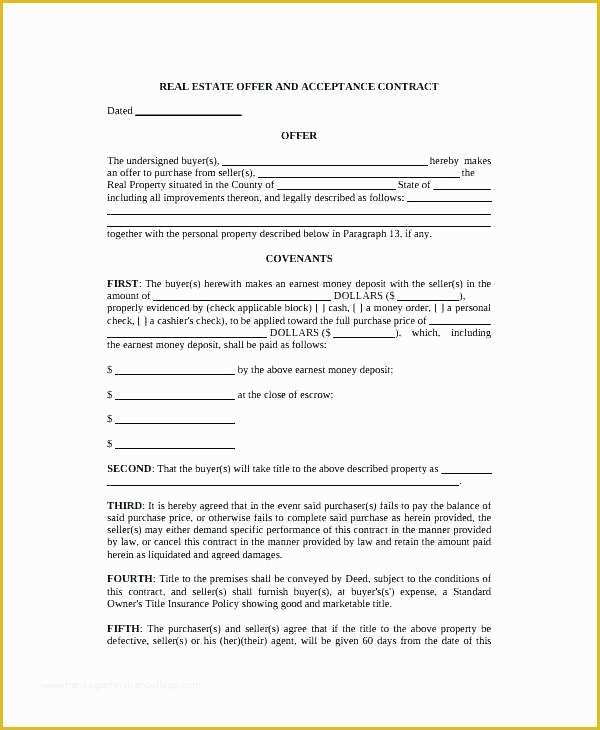 Free Contract for Deed Template Of Contract for Deed Template Download Land Agreement Elegant