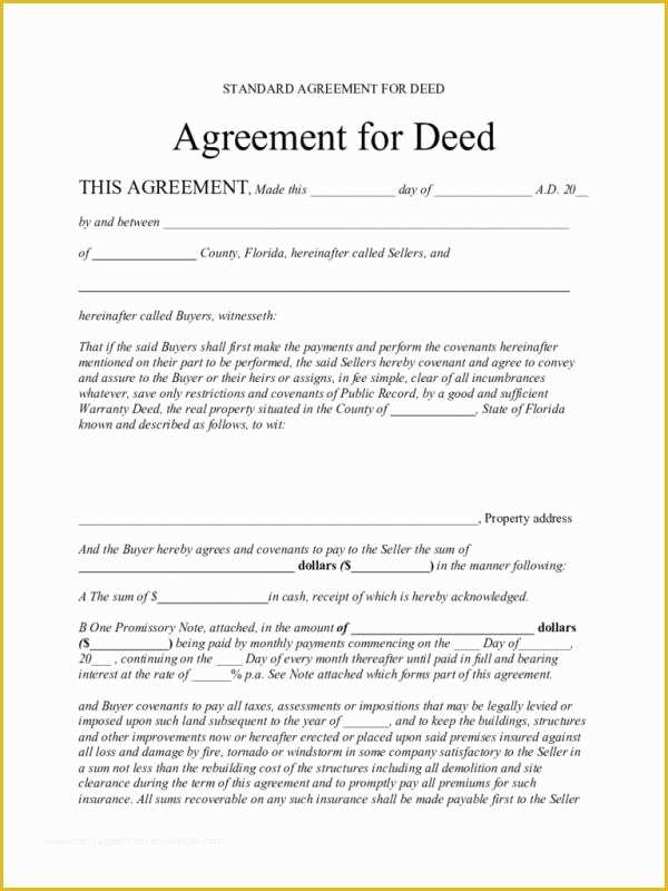 Free Contract for Deed Template Of Free Printable Application for Employment Template