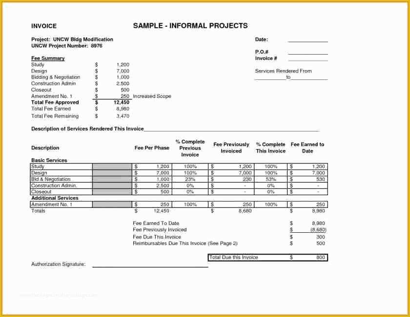 Free Contract Template for Services Rendered Of 7 Bill for Services Rendered Template