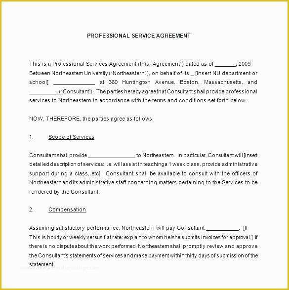 Free Contract Template for Services Rendered Of Free Contract Template for Services Rendered – Ooojo