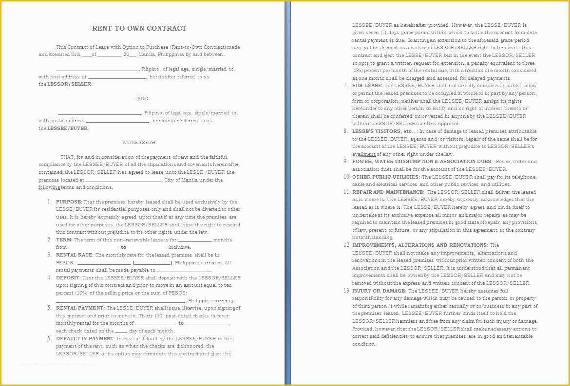 Free Contract Template for Services Rendered Of Template Contract for Services Rendered Template