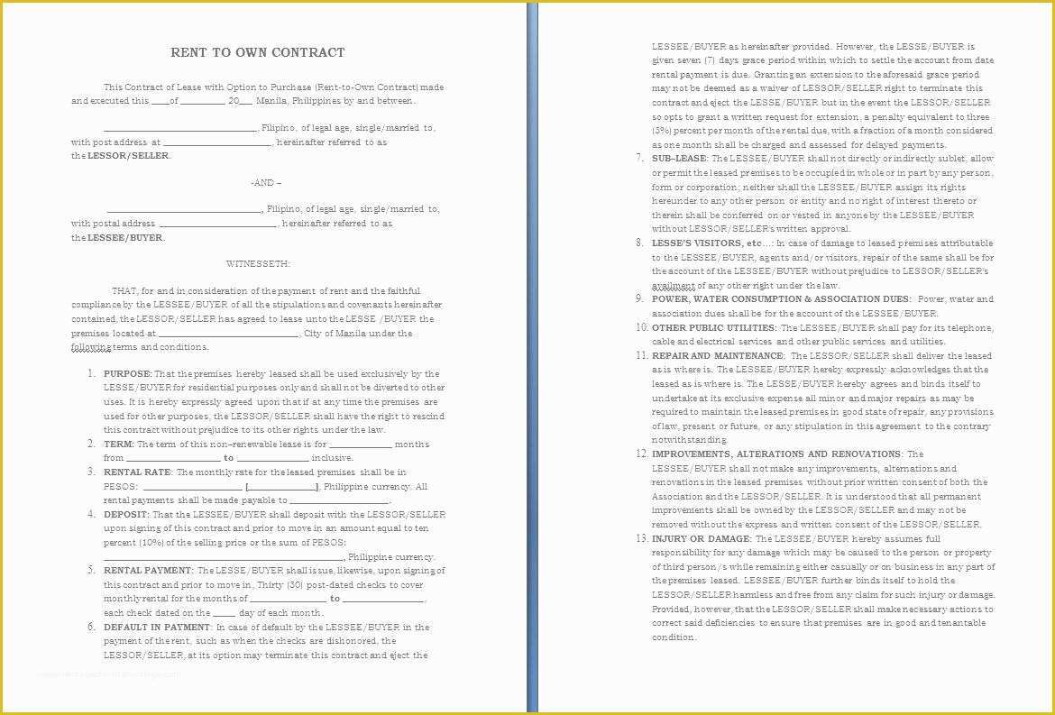 Free Contract Template for Services Rendered Of Template Contract for Services Rendered Template