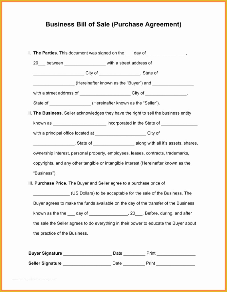 Free Contract Templates Of Purchase Agreement Template Resume Editing Trakore