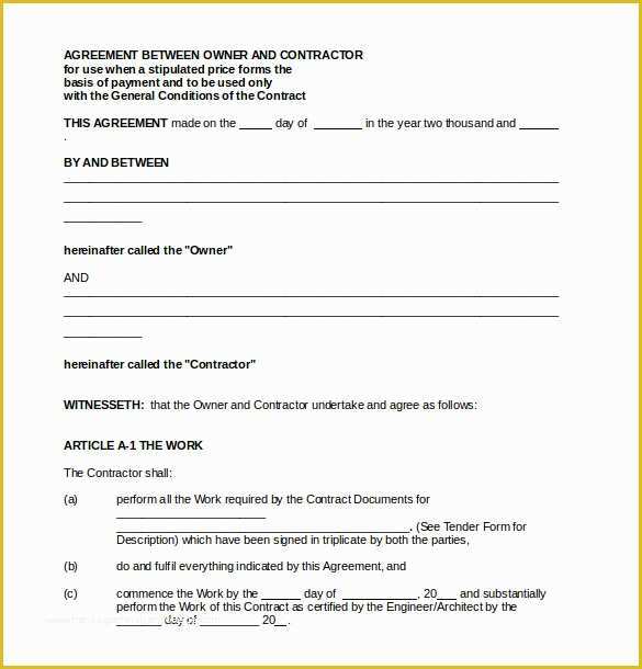 Free Contractor Agreement Template Of 18 Payment Agreement Templates Pdf Google Docs Pages