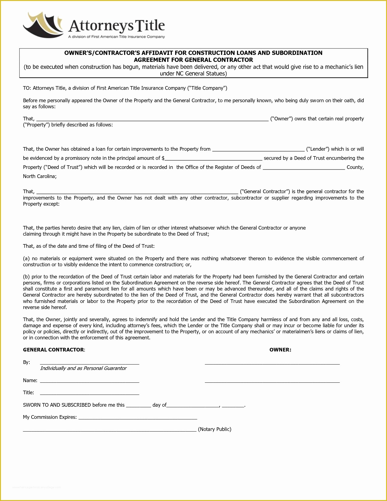 Free Contractor Contract Template Of 6 General Contractor Contract Templatereport Template