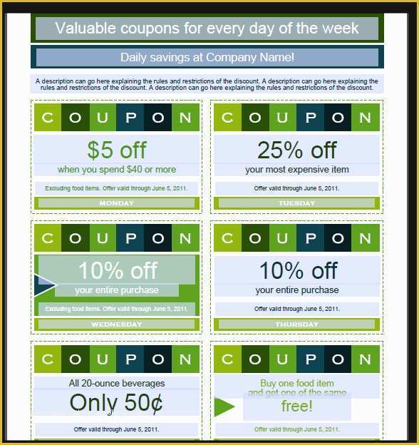 Free Coupon Maker Template Of 43 Printable Coupon Design Templates to Download