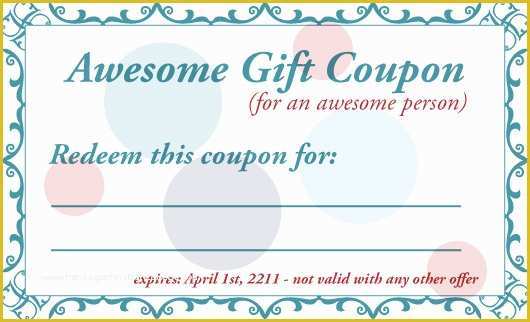 Free Coupon Maker Template Of 8 Best Of Printable Babysitting Voucher Template