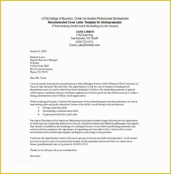 Free Cover Letter Template Word Of 11 Sales Cover Letter Templates Free Sample Example