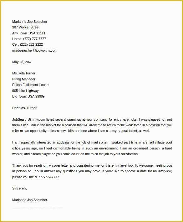 Free Cover Letter Template Word Of 20 Simple Cover Letter Templates Pdf Doc