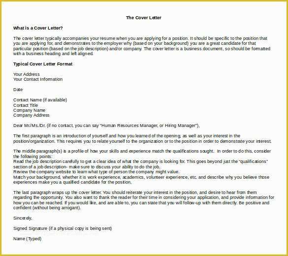 Free Cover Letter Template Word Of 29 Word Cover Letters Free Download