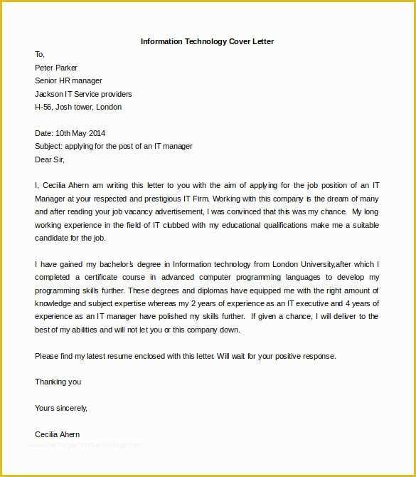 Free Cover Letter Template Word Of 54 Free Cover Letter Templates Pdf Doc