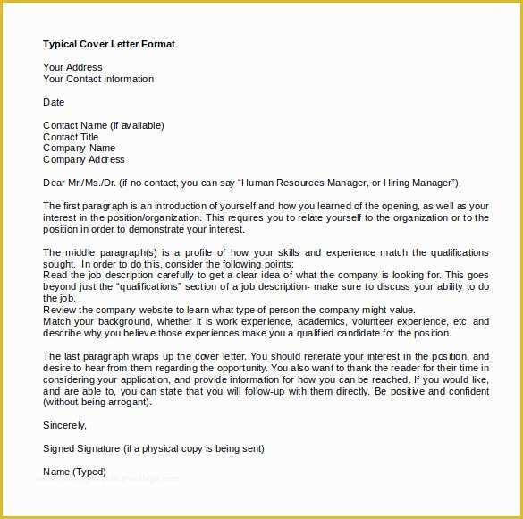 Free Cover Letter Template Word Of Microsoft Word Cover Letter Template