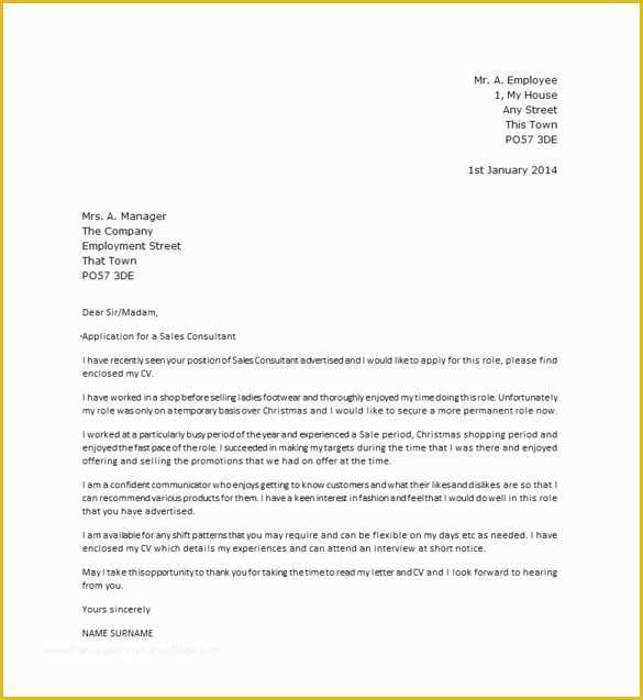 Free Cover Letter Template Word Of Sales Cover Letter Template – 8 Free Word Pdf Documents