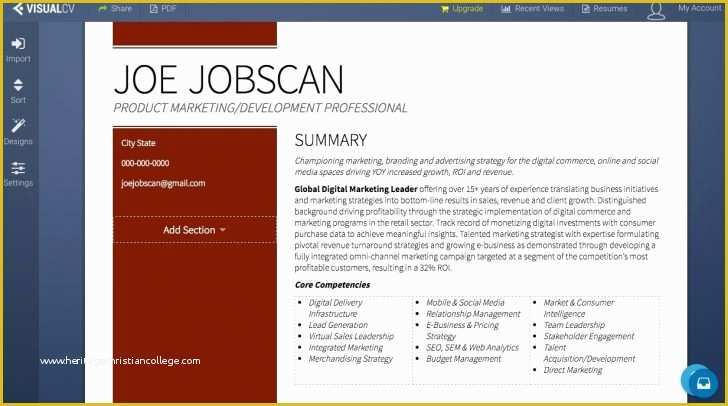 Free Craigslist Template Generator Of Resume Template Resume Template Maker Freeownload