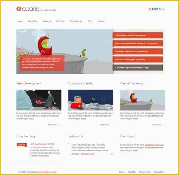Free Css Templates Of 25 Free Dreamweaver Css Templates Available to Download