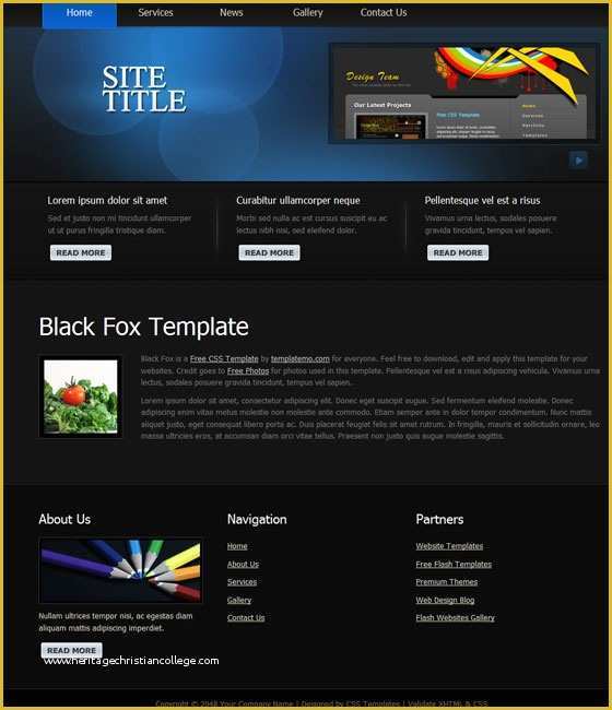 Free Css Templates Of 70 Free Xhtml Css Templates – Download now