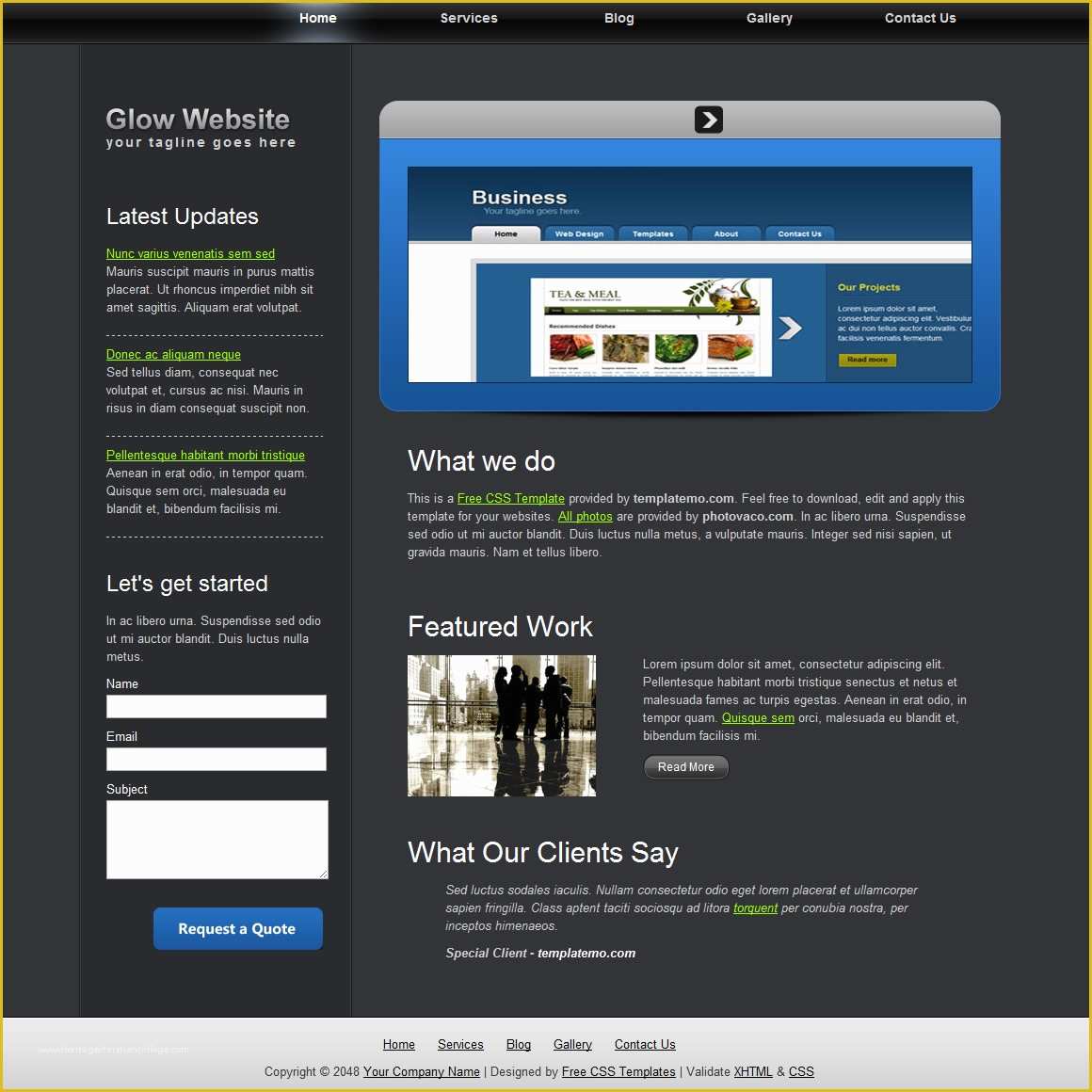 Free Css Templates Of Free Css Templates Free Css Website Templates Download