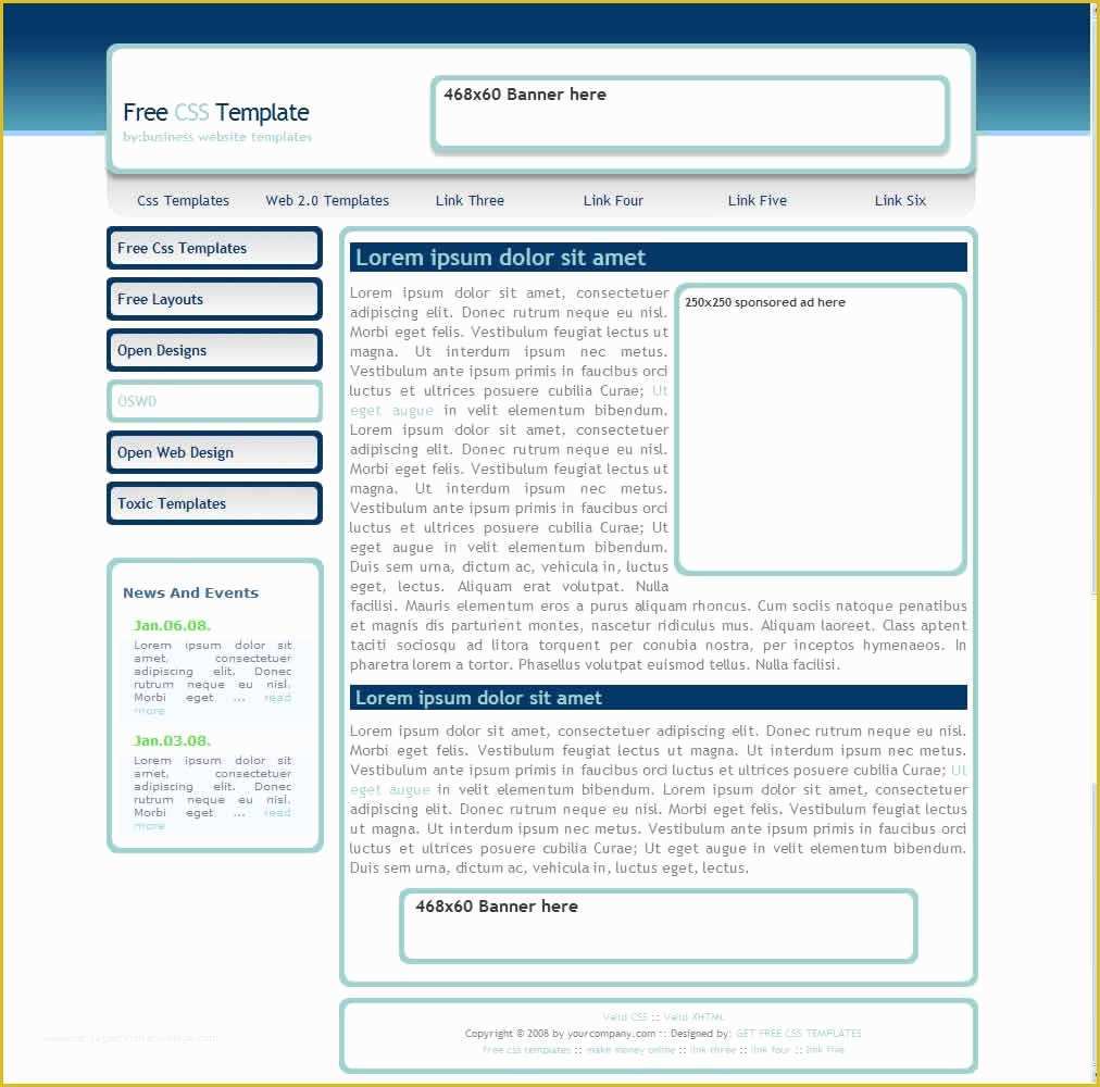 Free Html Layout Templates Of Free Css Templates Free Css Website Vrogue
